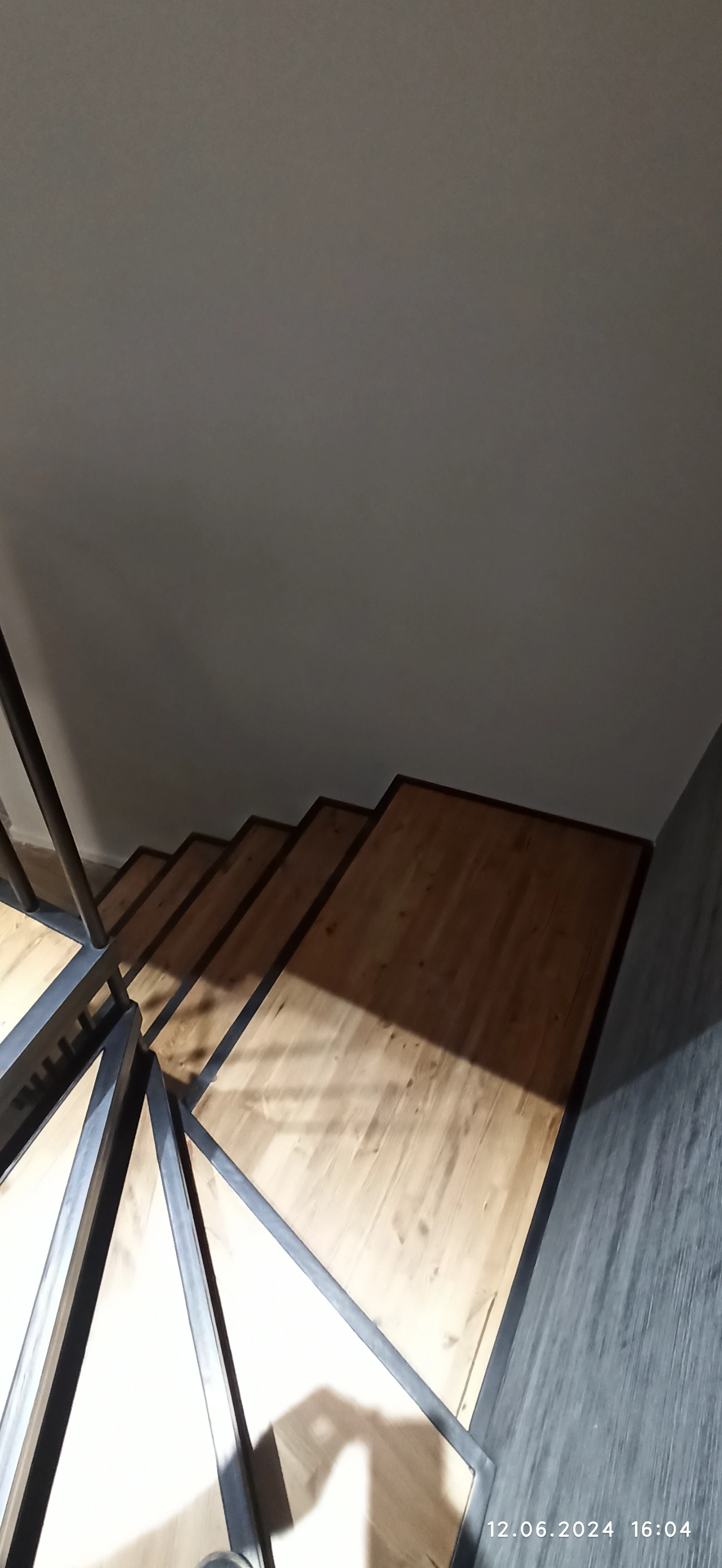 Wrought iron spiral staircase